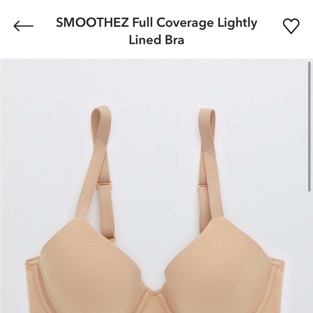 Aerie Full Coverage SMOOTHEZ Bra, color Sands